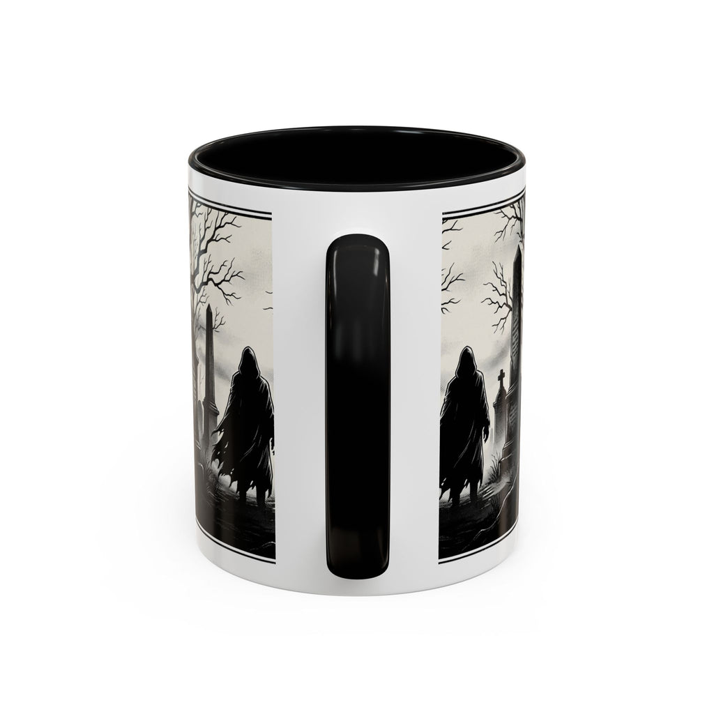 Gothic Graveyard Coffee Mug — Haunted Cemetery Scene Accent Mug (11/15oz)