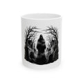 Grim Reaper Cemetery Ceramic Mug – Gothic Halloween Coffee Cup (11oz/15oz)