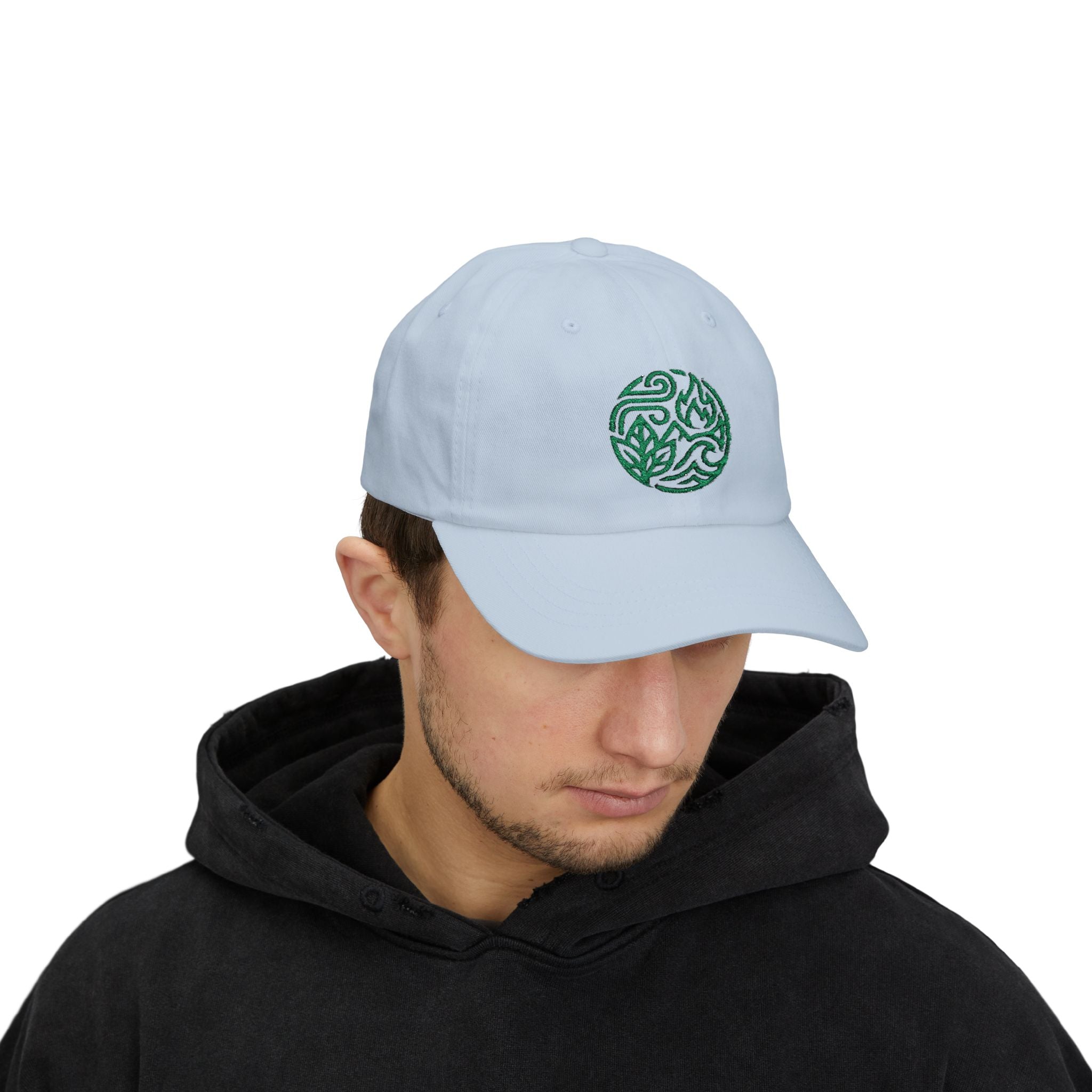 Dad Cap — Green Eco Earth Embroidered Logo