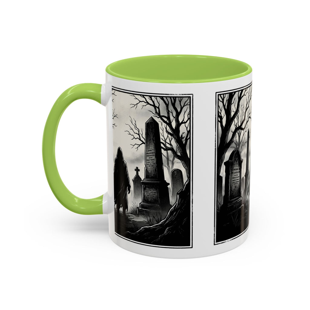 Gothic Graveyard Coffee Mug — Haunted Cemetery Scene Accent Mug (11/15oz)