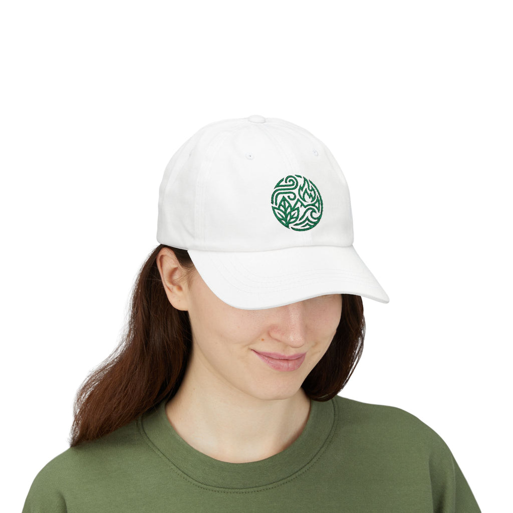Dad Cap — Green Eco Earth Embroidered Logo