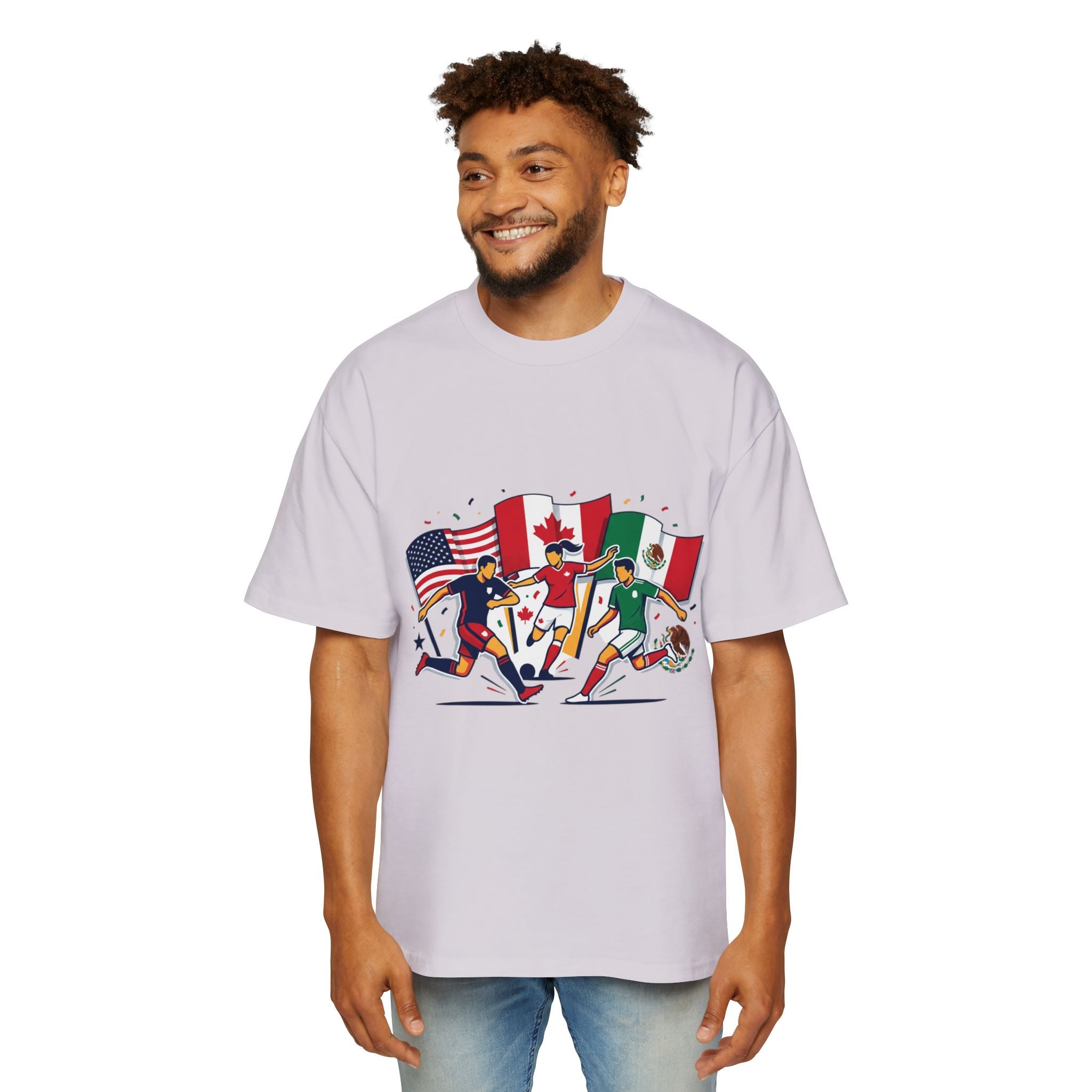 International Soccer Flags T-Shirt — USA Canada Mexico Football Fans