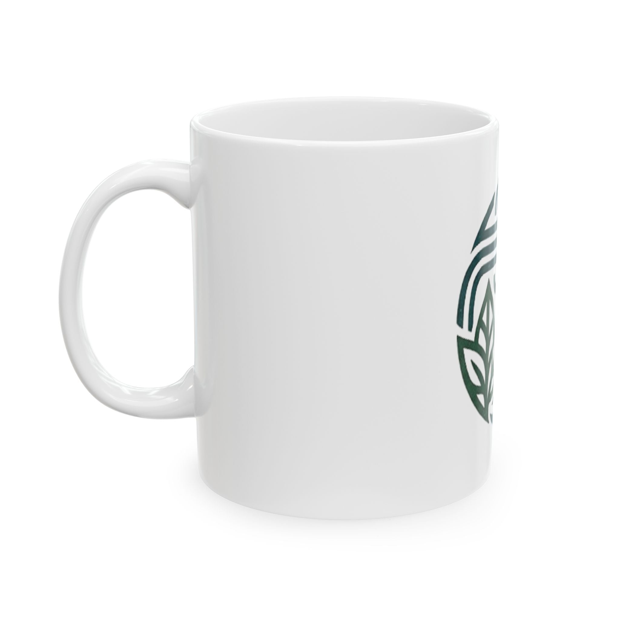 Elemental Symbols Ceramic Mug — Earth, Air, Fire, Water Circle Design (11oz & 15oz)
