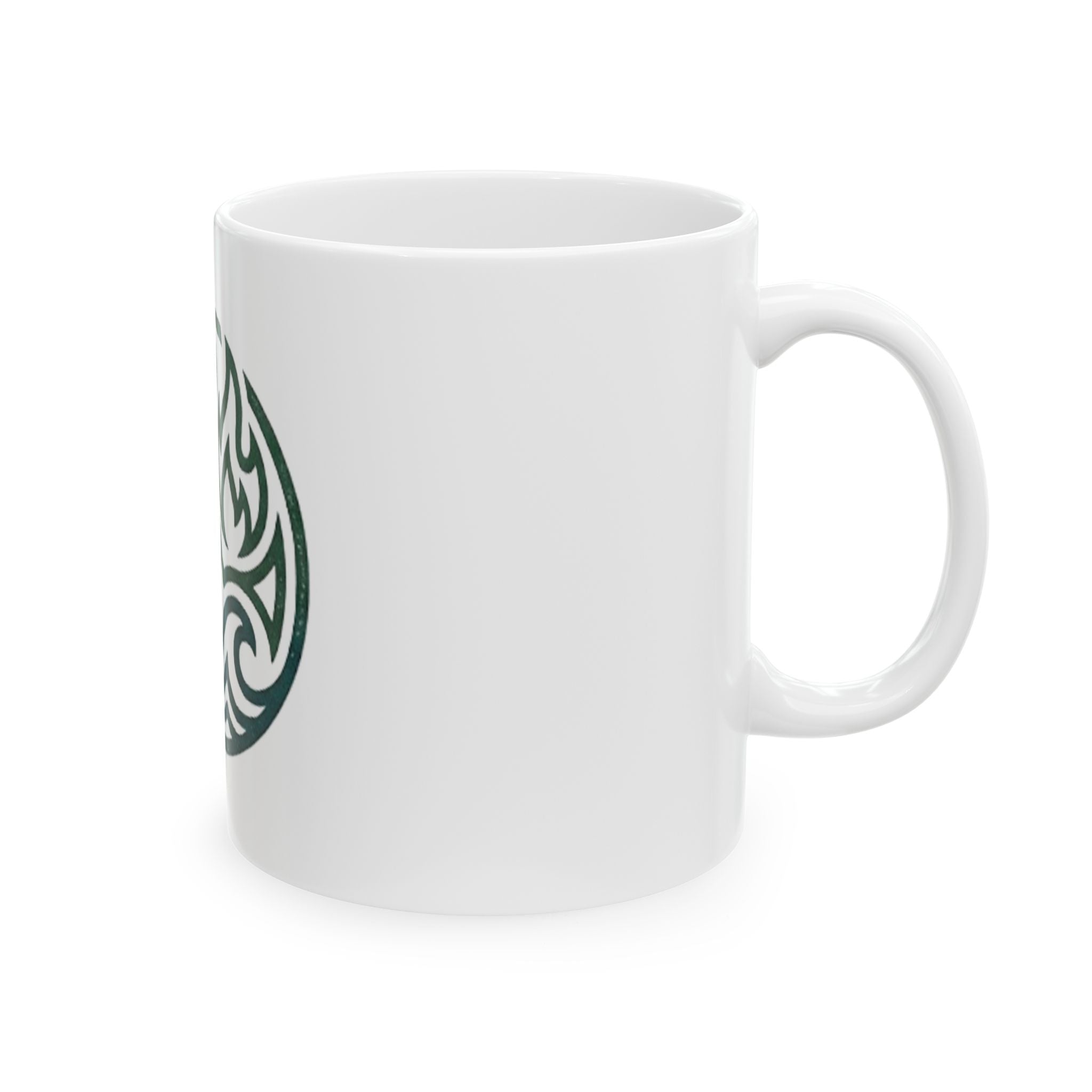Elemental Symbols Ceramic Mug — Earth, Air, Fire, Water Circle Design (11oz & 15oz)