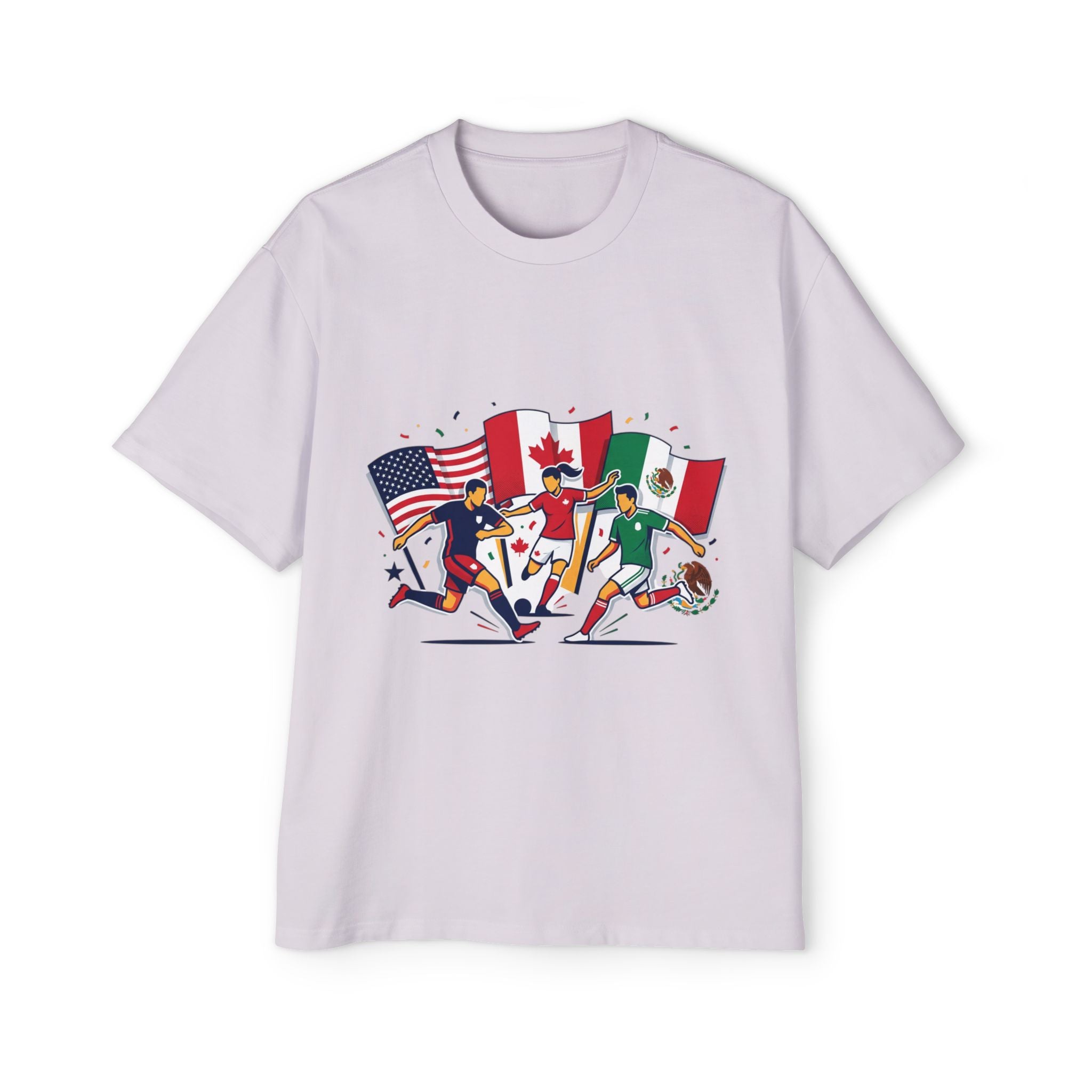 International Soccer Flags T-Shirt — USA Canada Mexico Football Fans