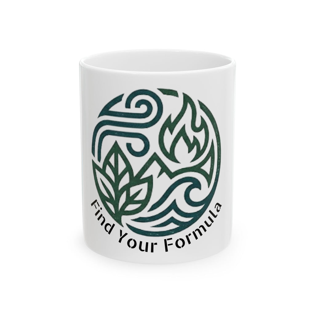 Find Your Formula Ceramic Mug — Elemental Nature Coffee Cup (11oz & 15oz)