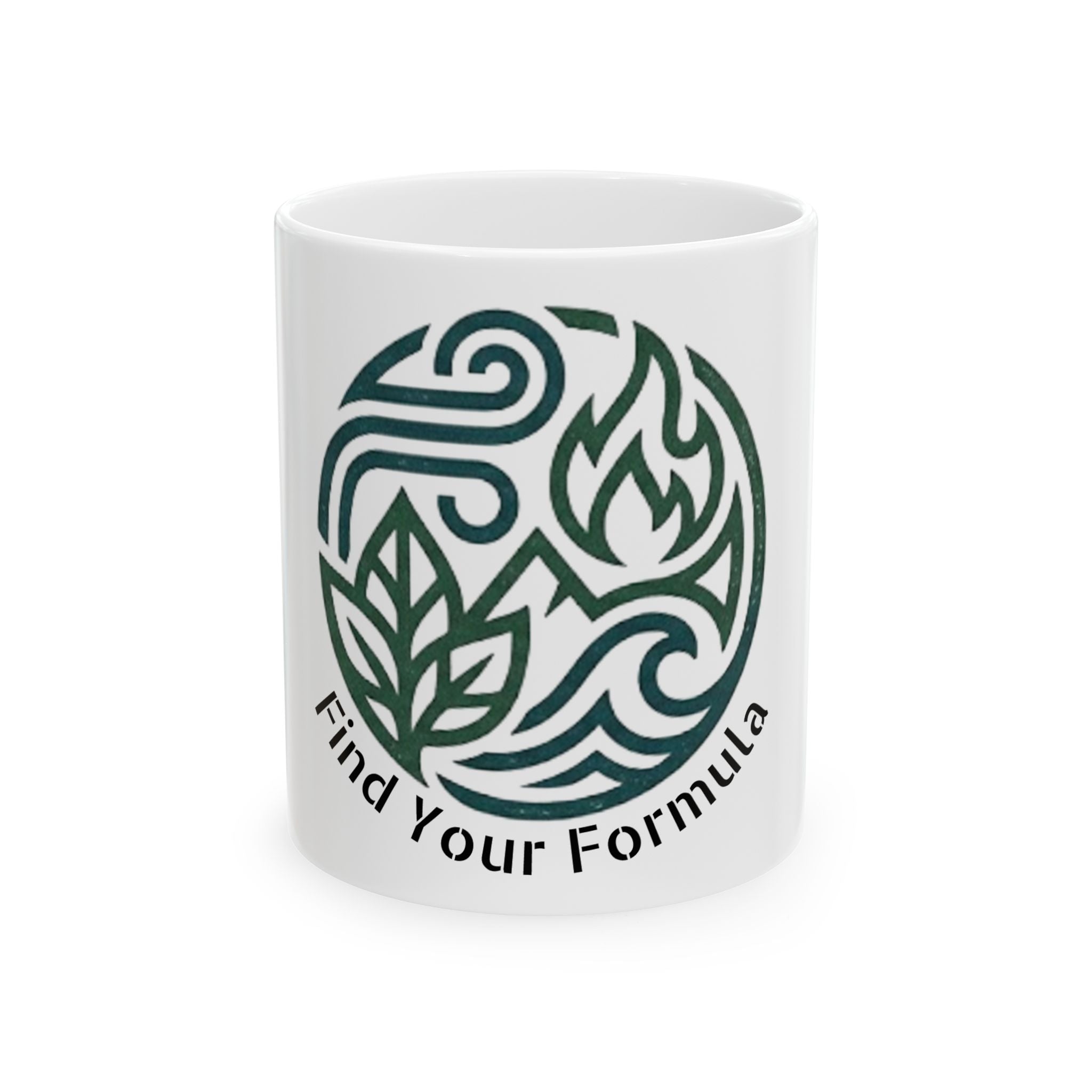 Find Your Formula Ceramic Mug — Elemental Nature Coffee Cup (11oz & 15oz)