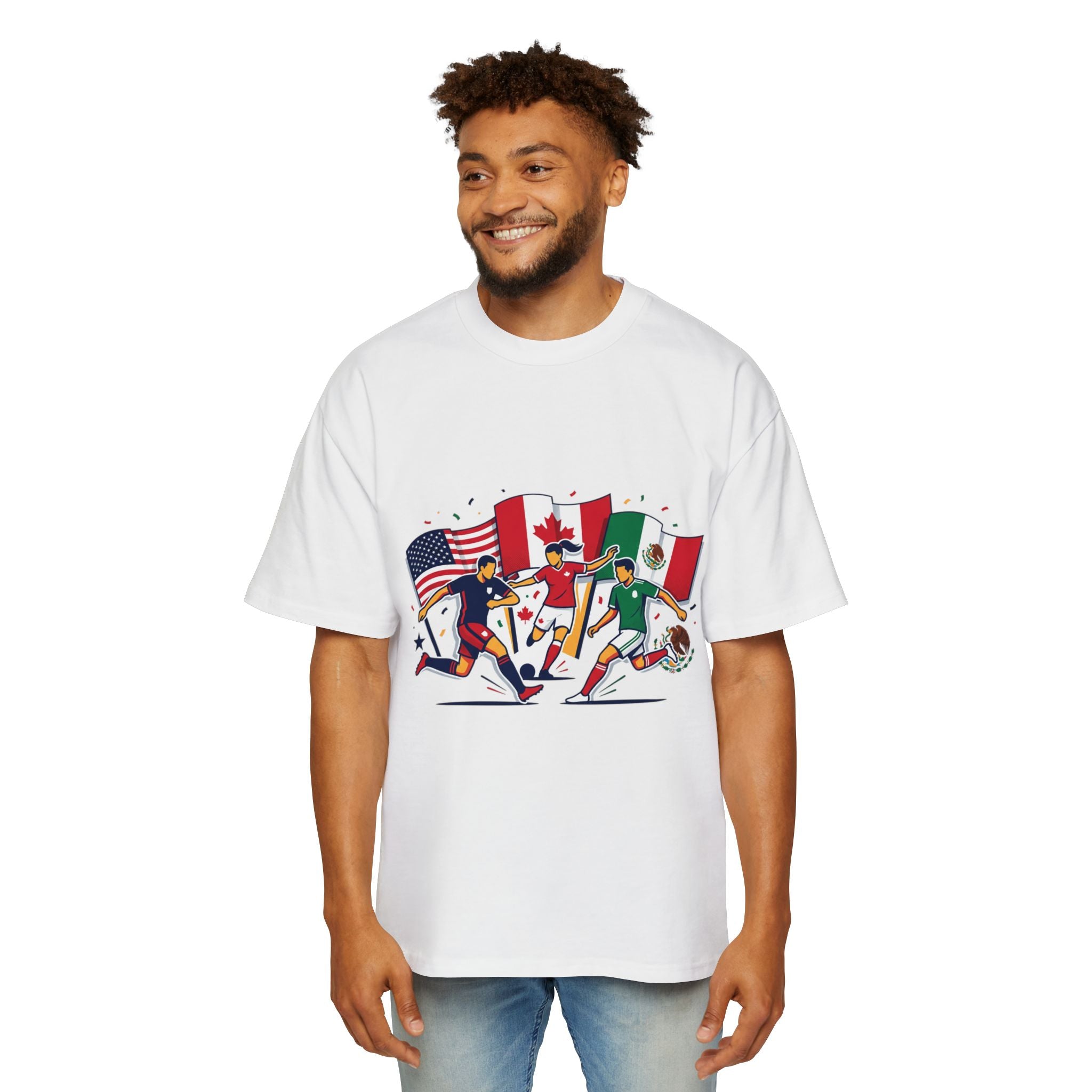 International Soccer Flags T-Shirt — USA Canada Mexico Football Fans