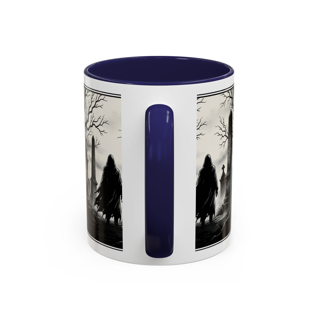 Gothic Graveyard Coffee Mug — Haunted Cemetery Scene Accent Mug (11/15oz)