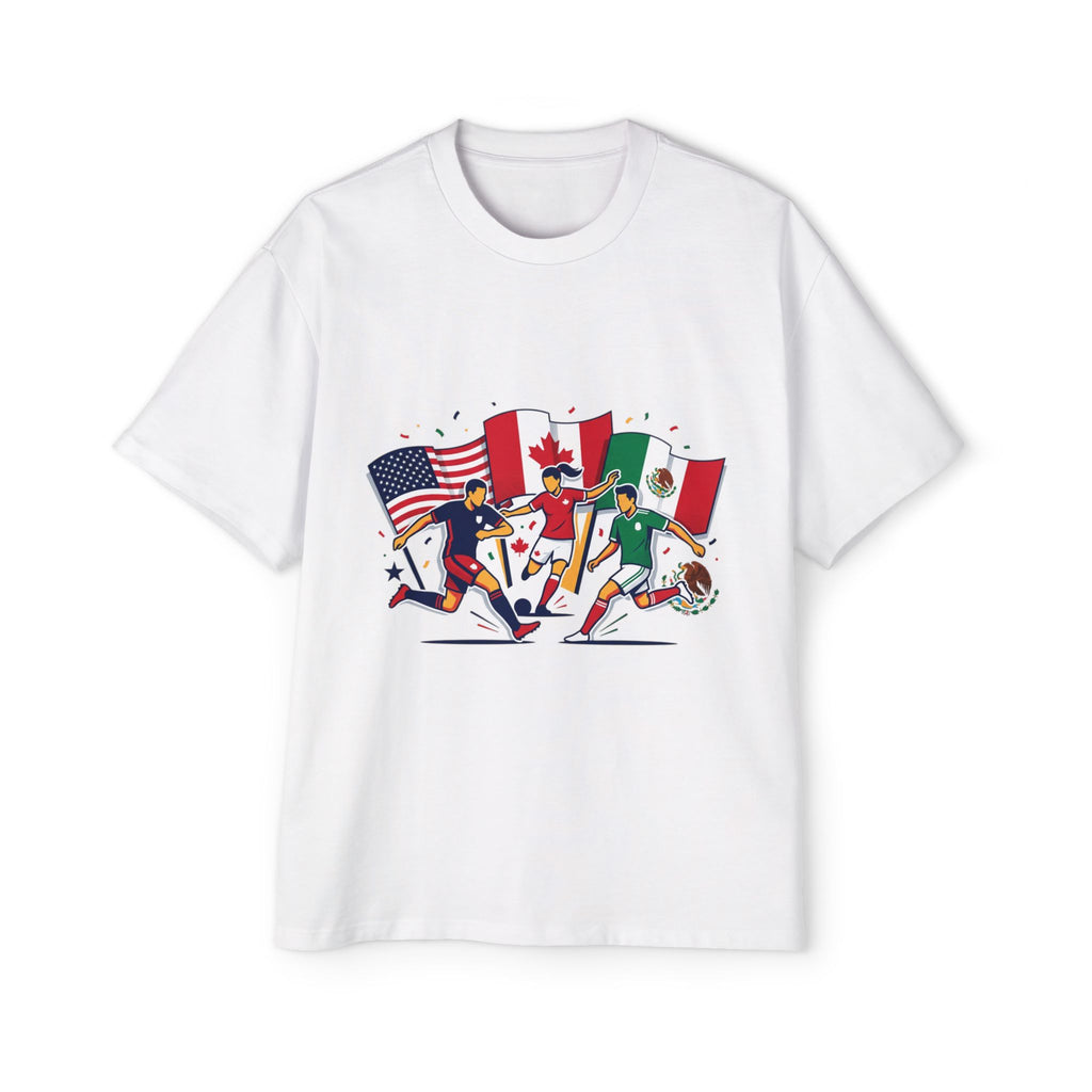 International Soccer Flags T-Shirt — USA Canada Mexico Football Fans