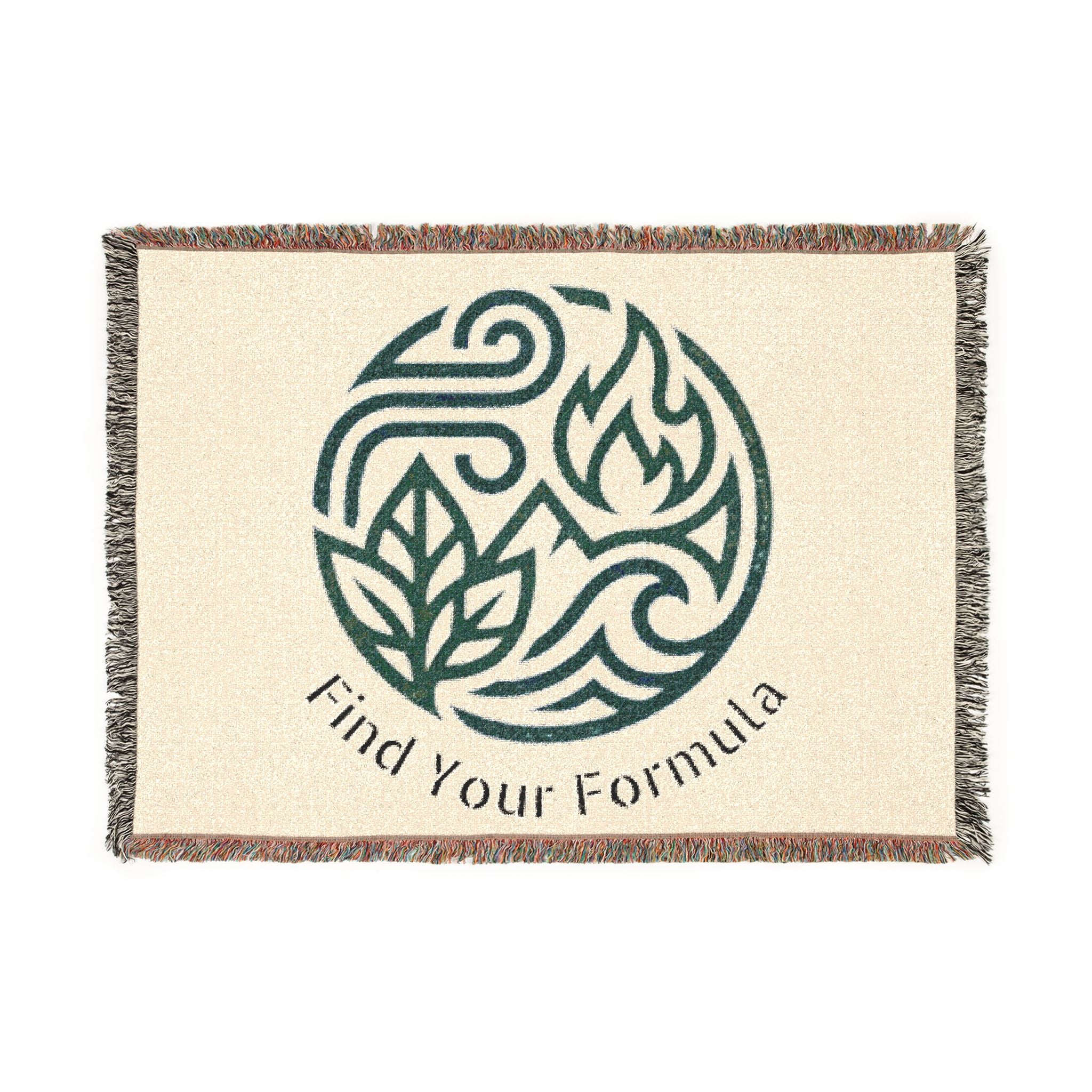 Woven Blanket — 'Find Your Formula' Botanical Element Throw