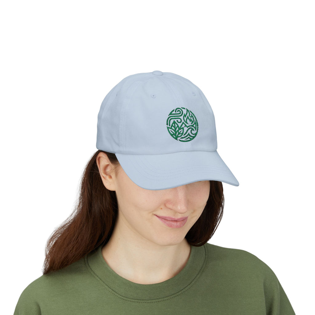 Dad Cap — Green Eco Earth Embroidered Logo