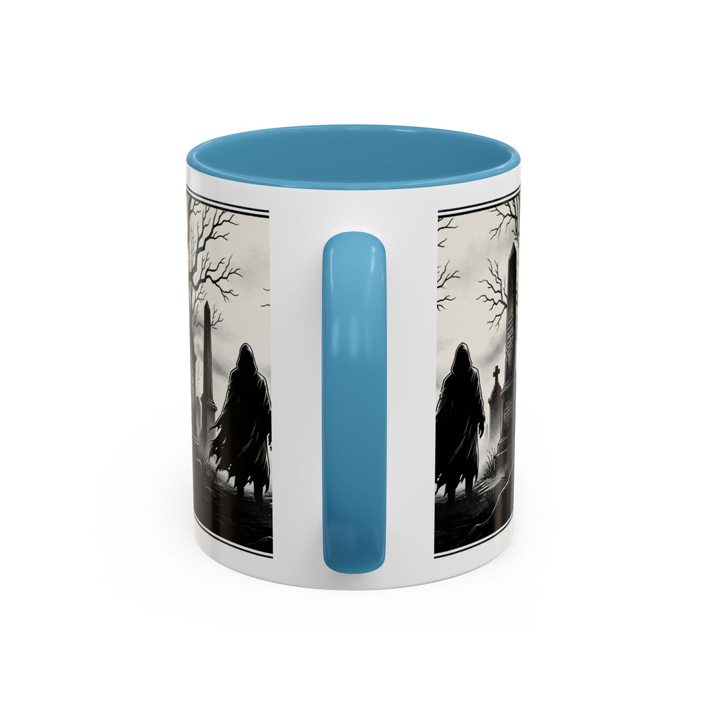 Gothic Graveyard Coffee Mug — Haunted Cemetery Scene Accent Mug (11/15oz)