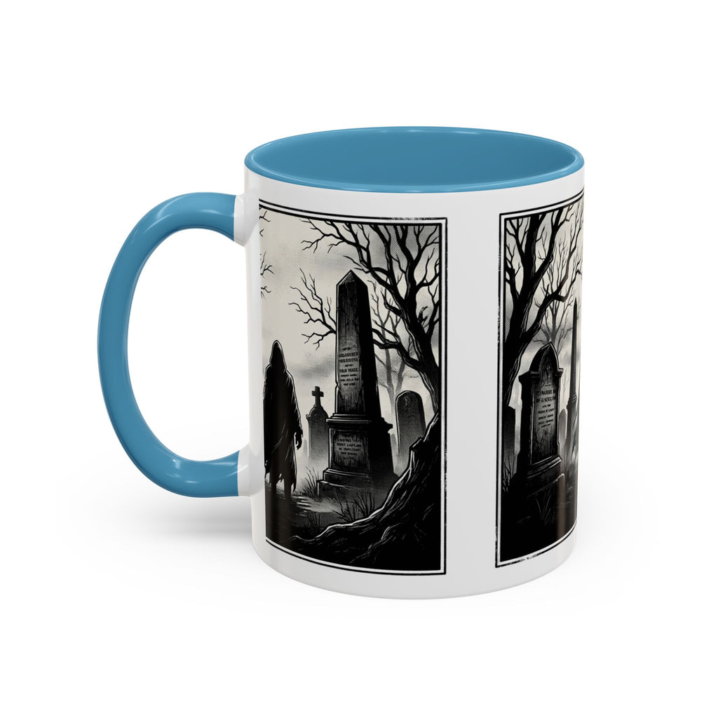 Gothic Graveyard Coffee Mug — Haunted Cemetery Scene Accent Mug (11/15oz)