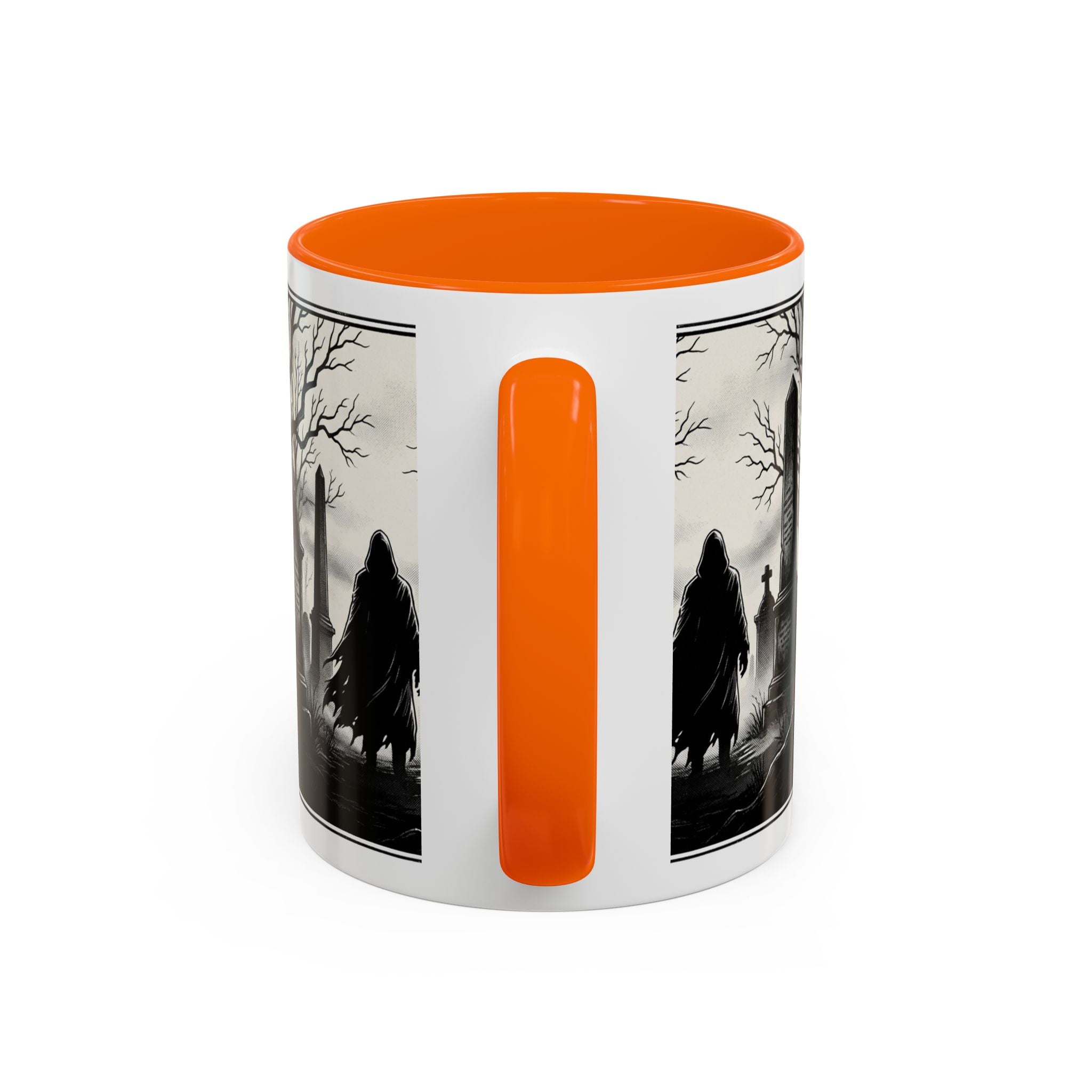 Gothic Graveyard Coffee Mug — Haunted Cemetery Scene Accent Mug (11/15oz)