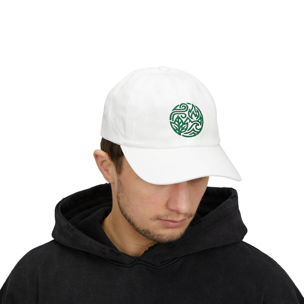 Dad Cap — Green Eco Earth Embroidered Logo