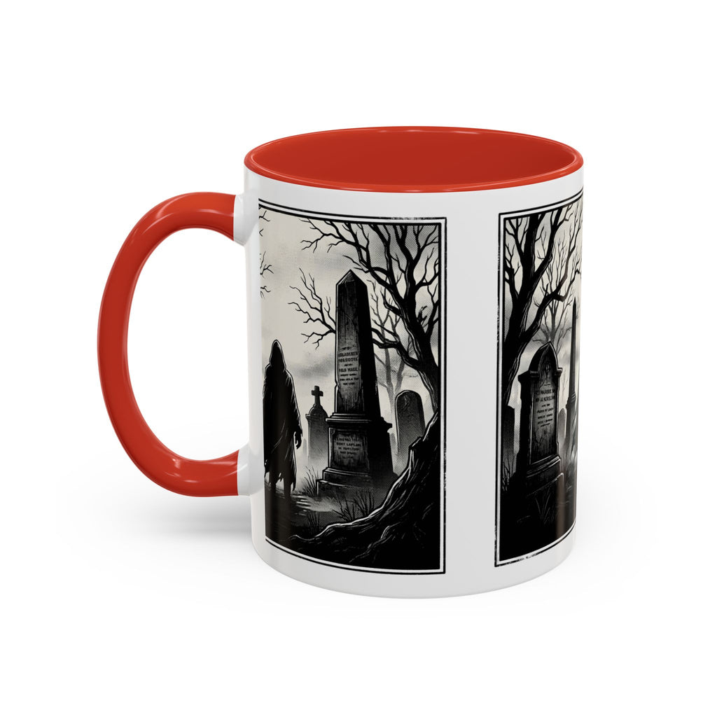 Gothic Graveyard Coffee Mug — Haunted Cemetery Scene Accent Mug (11/15oz)