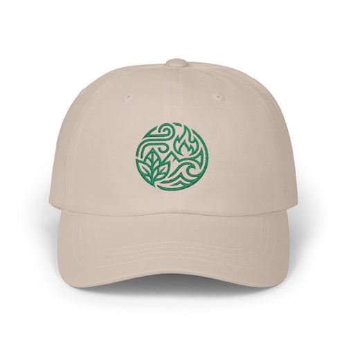 Dad Cap — Green Eco Earth Embroidered Logo