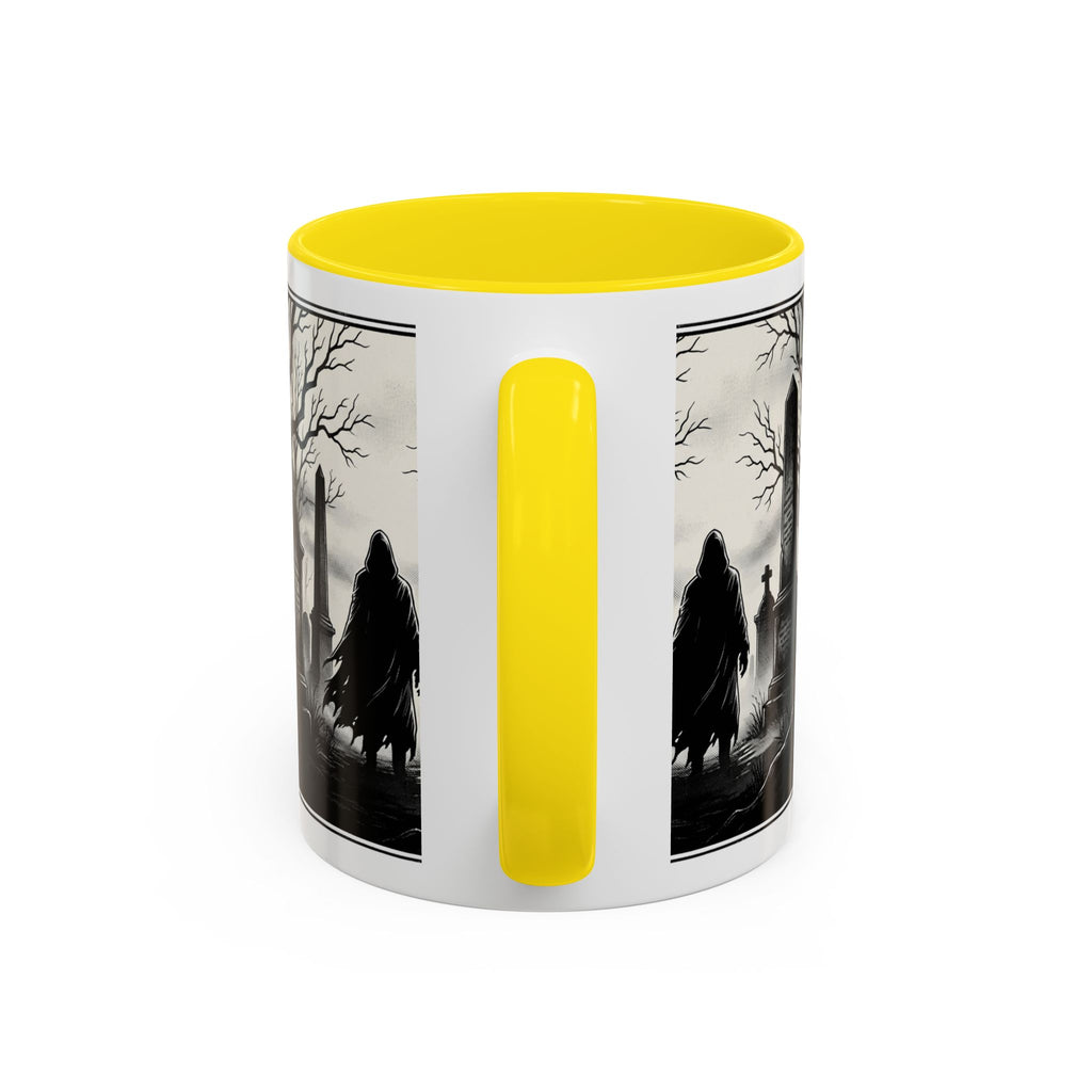 Gothic Graveyard Coffee Mug — Haunted Cemetery Scene Accent Mug (11/15oz)