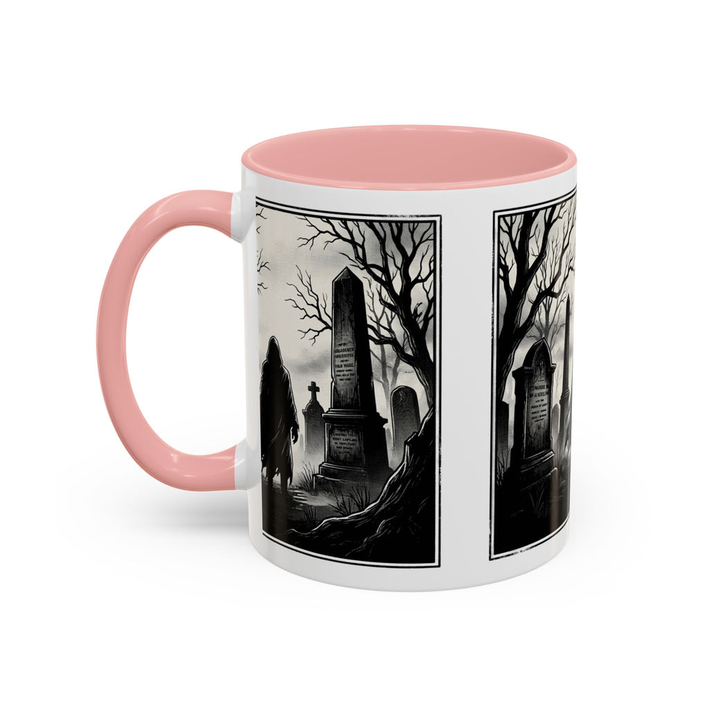 Gothic Graveyard Coffee Mug — Haunted Cemetery Scene Accent Mug (11/15oz)