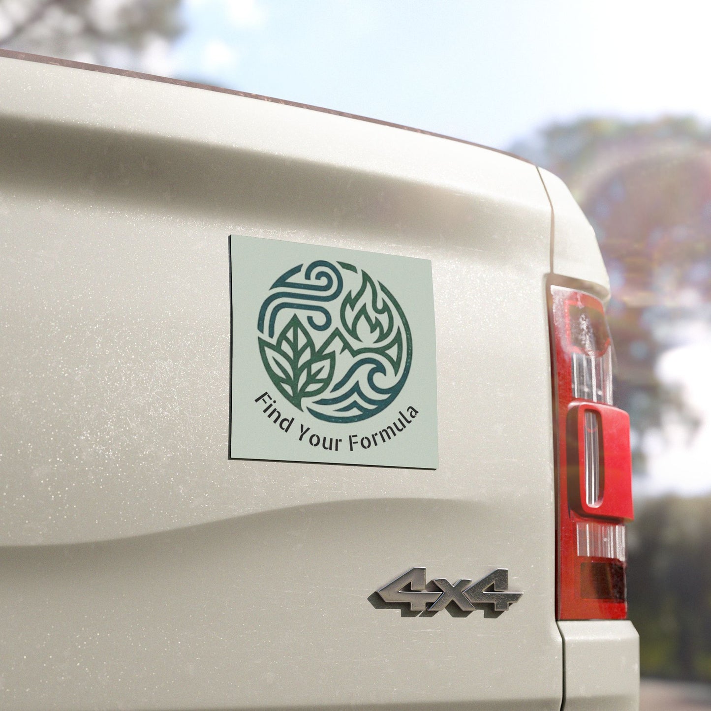 Find Your Formula Car Magnet — Nature Elements Graphic