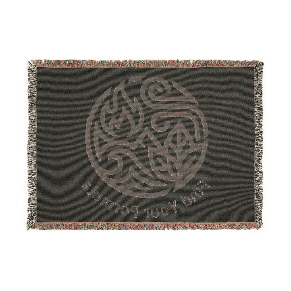 Woven Blanket — 'Find Your Formula' Botanical Element Throw