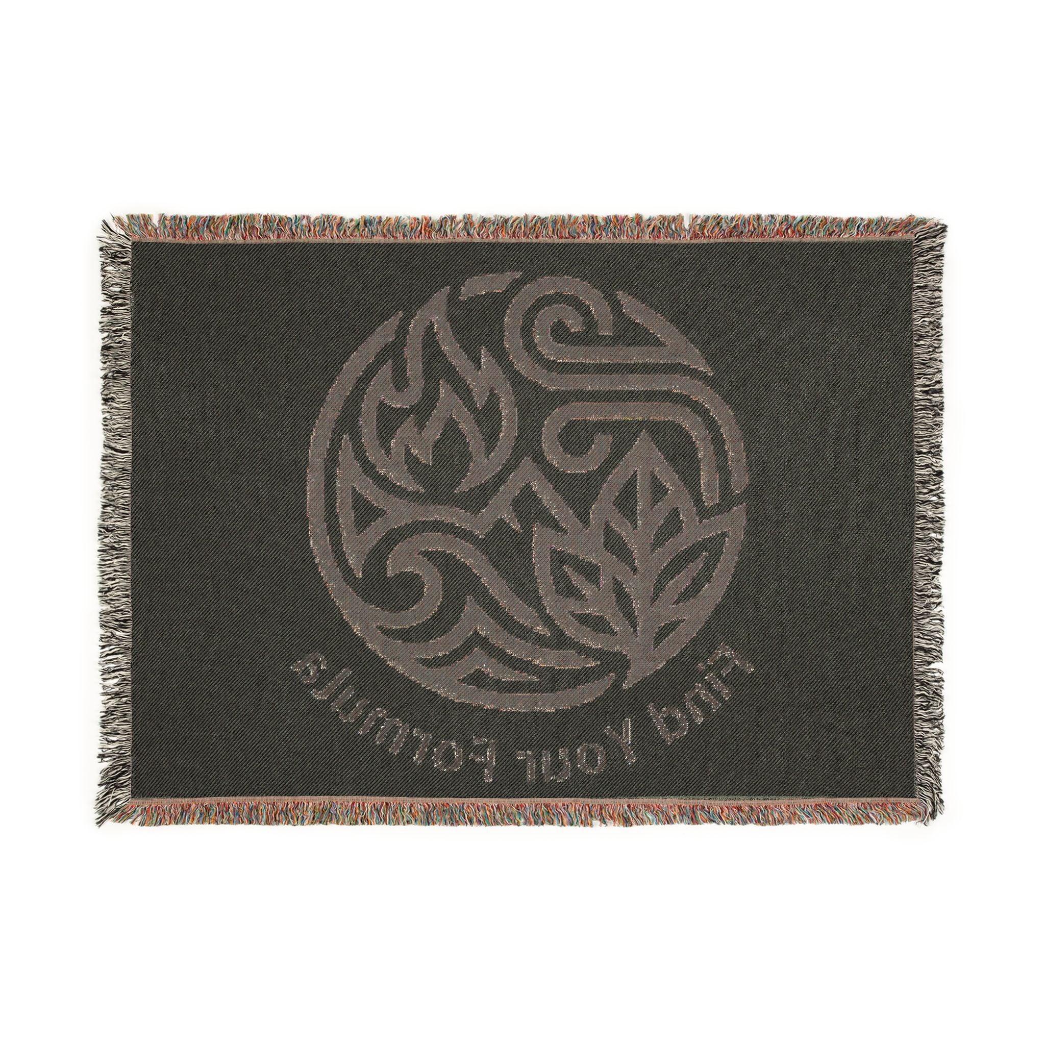 Woven Blanket — 'Find Your Formula' Botanical Element Throw