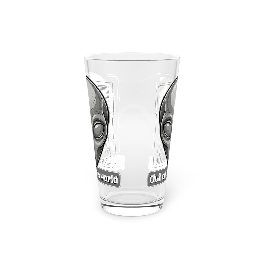 Alien Head Pint Glass (16 oz) — "Out of This World" Sci‑Fi Beer Glass