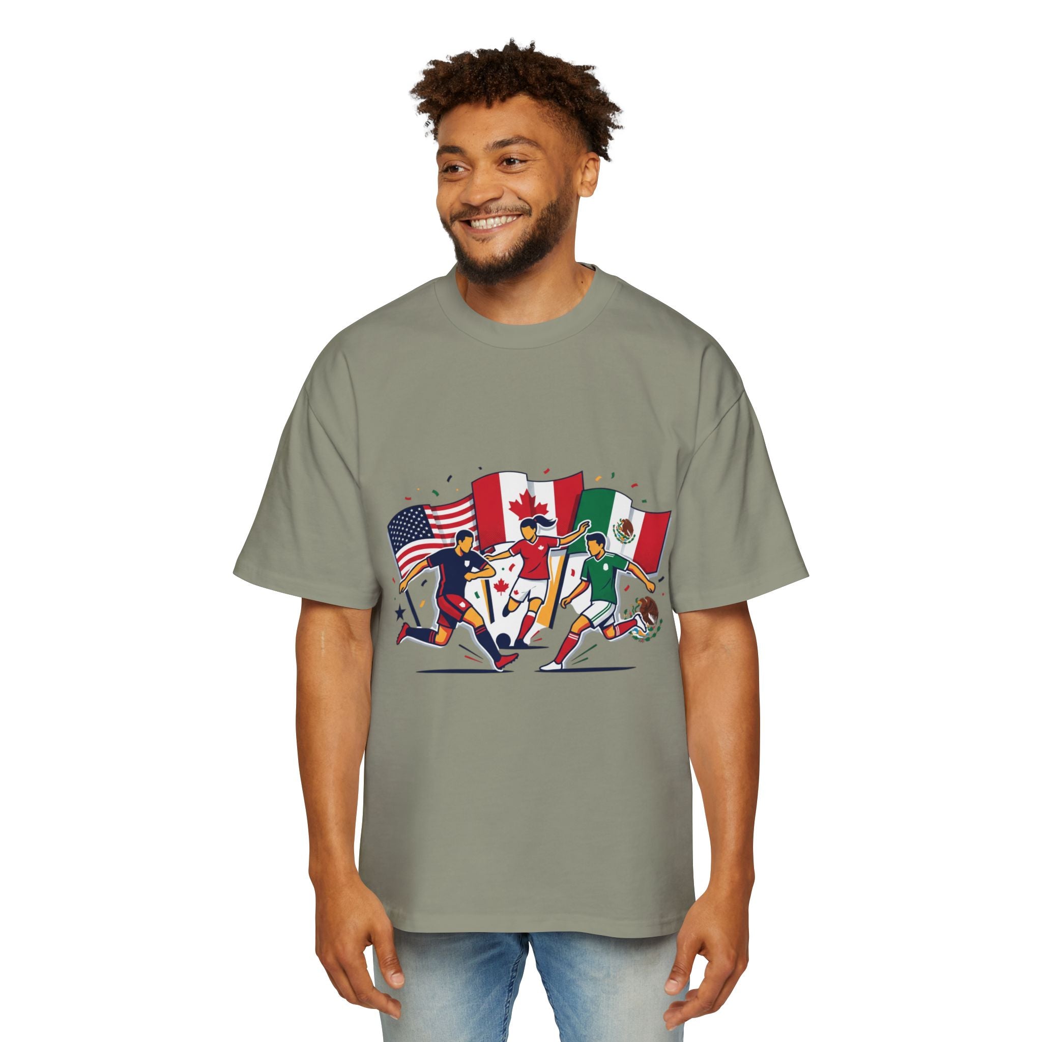 International Soccer Flags T-Shirt — USA Canada Mexico Football Fans