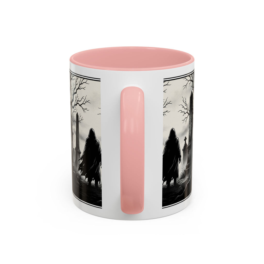 Gothic Graveyard Coffee Mug — Haunted Cemetery Scene Accent Mug (11/15oz)