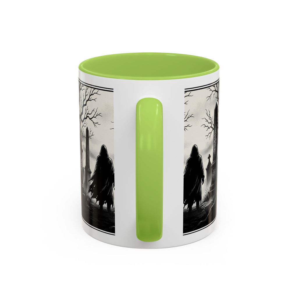 Gothic Graveyard Coffee Mug — Haunted Cemetery Scene Accent Mug (11/15oz)