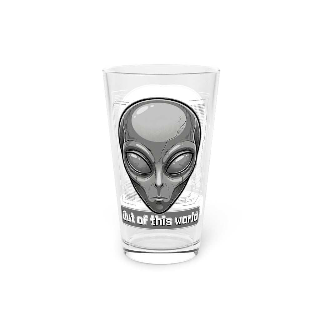 Alien Head Pint Glass (16 oz) — "Out of This World" Sci‑Fi Beer Glass