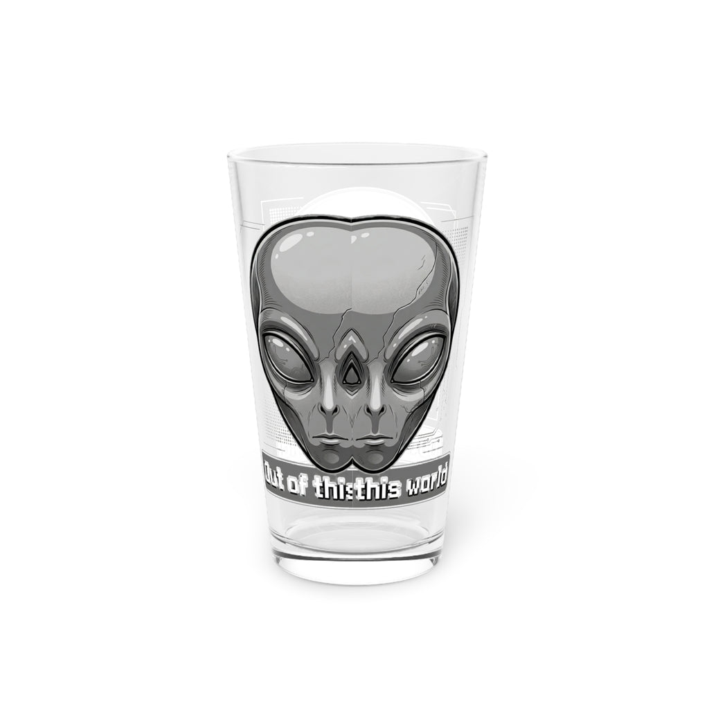 Alien Head Pint Glass (16 oz) — "Out of This World" Sci‑Fi Beer Glass